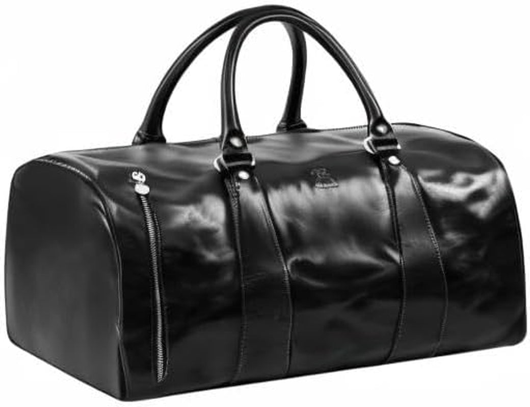 Leather Duffel Bag Weekend Bag Gym Large Travel Bag -