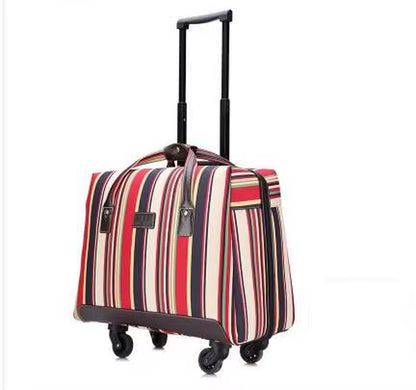 Women Carry on Hand Luggage Bag Trolley Bag with Wheels Rolling Luggage Bag Cabin Travel Bag Wheels Travel Luggage Suitcase