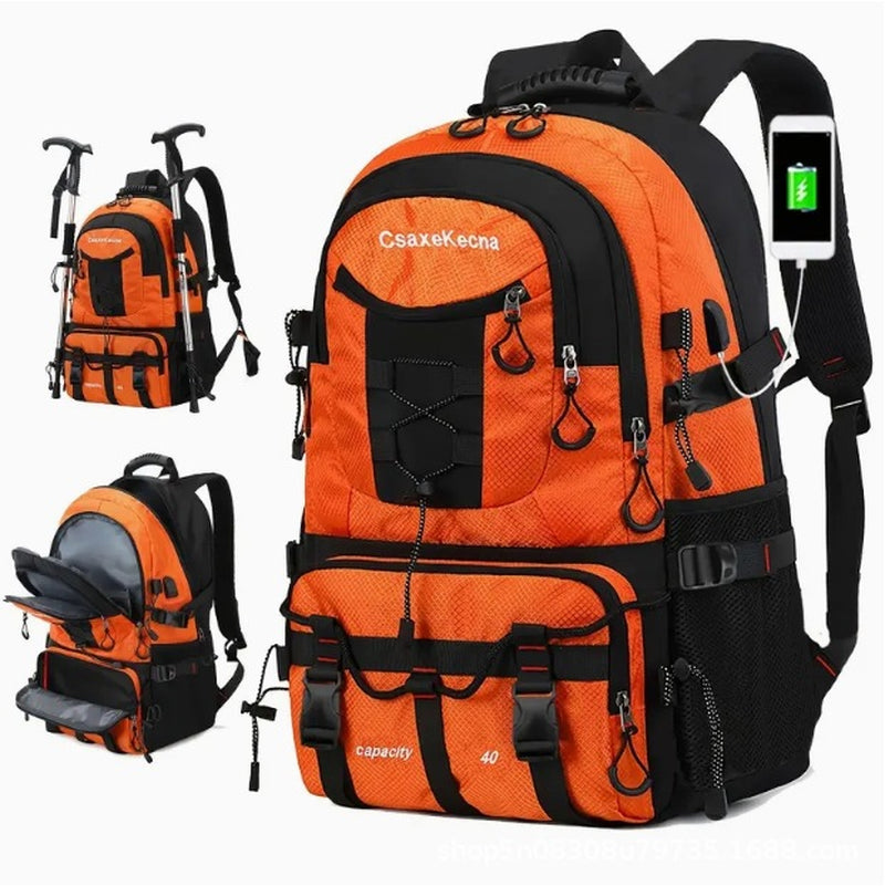 Large Capacity Men'S Mountaineering Backpack Travel Backpack