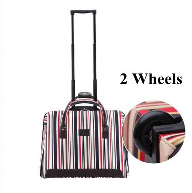 Women Carry on Hand Luggage Bag Trolley Bag with Wheels Rolling Luggage Bag Cabin Travel Bag Wheels Travel Luggage Suitcase