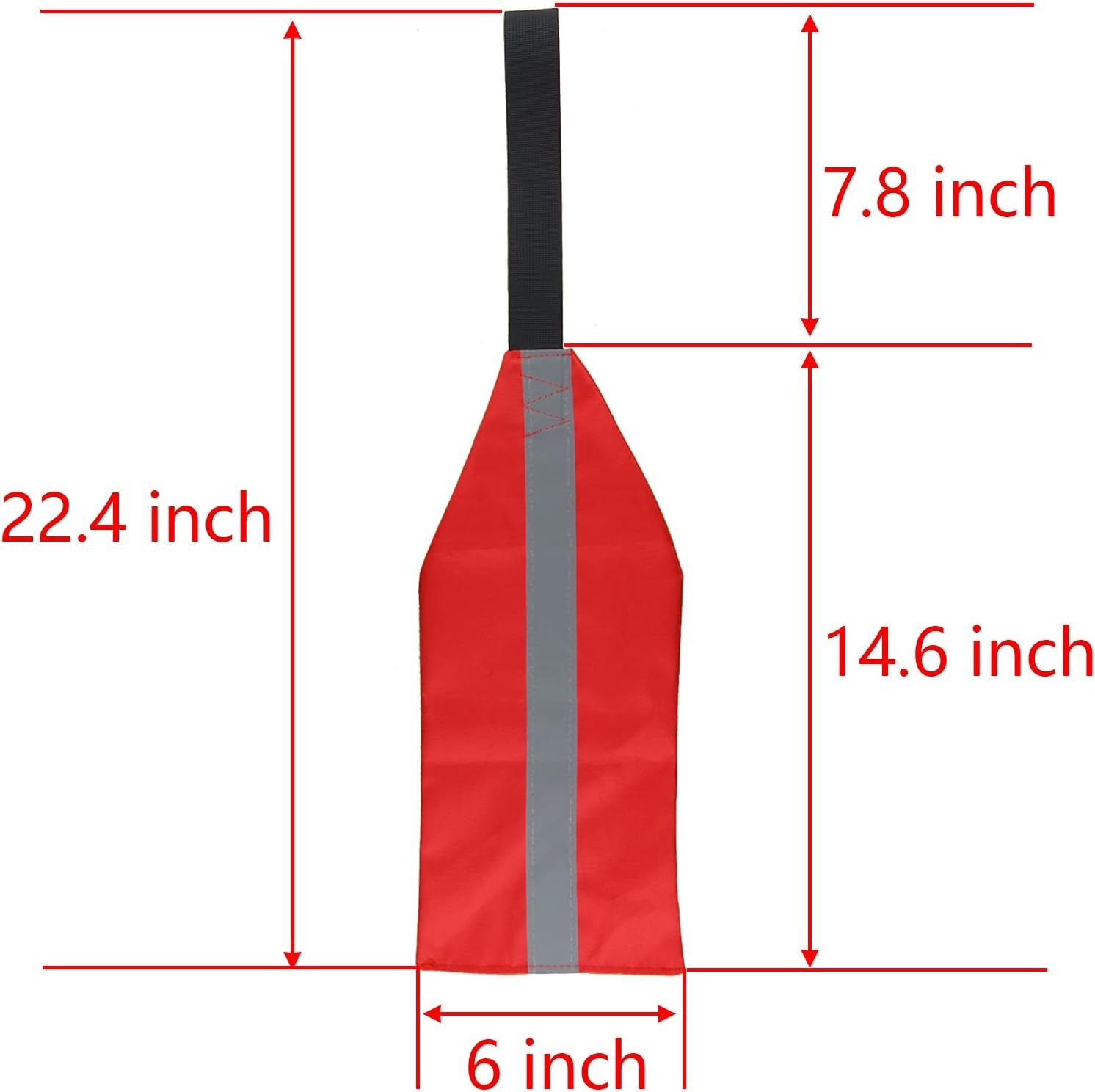 2 Pieces Travel Warning Flag Safety Travel Flag for Kayak