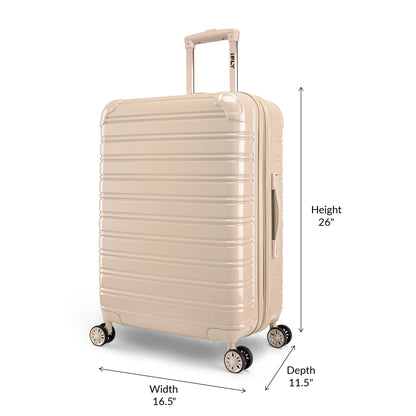 Hardside Fibertech Luggage 24" Checked Luggage, Champagne