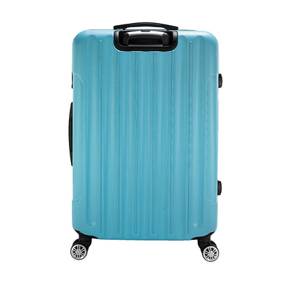 3Pcs Traveling Luggage Set, Portable Large Capacity Luggage Bags for Travel, Rolling Storage Suitcase, Blue, 20"+24"+28"