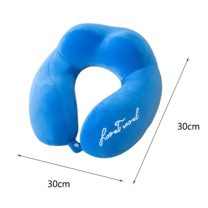 Travel Neck Pillow Travel Neck Cushion Durable U-Shaped Travel Portable Neck Pillow Airplan Soft Pillow PP Cotton