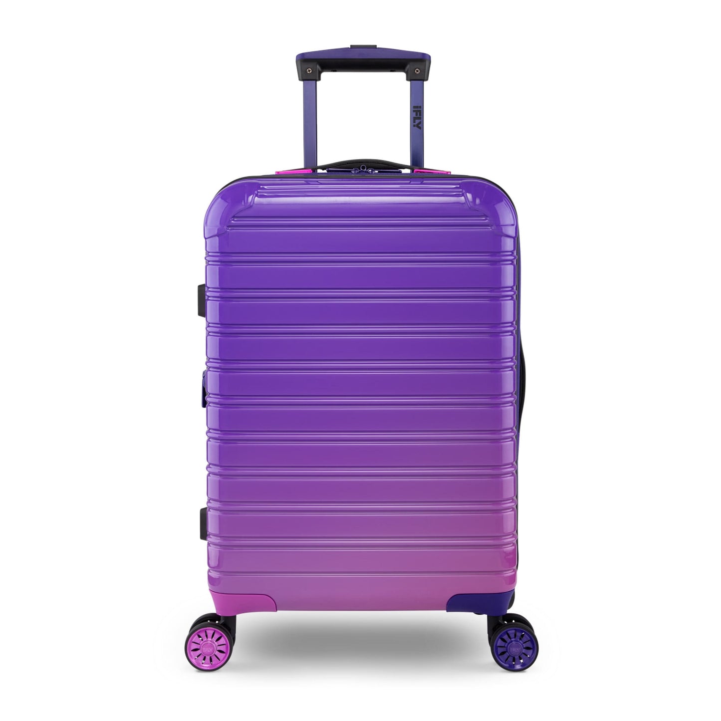 Hardside Fibertech Luggage 28" Checked Luggage, Midnight Berry