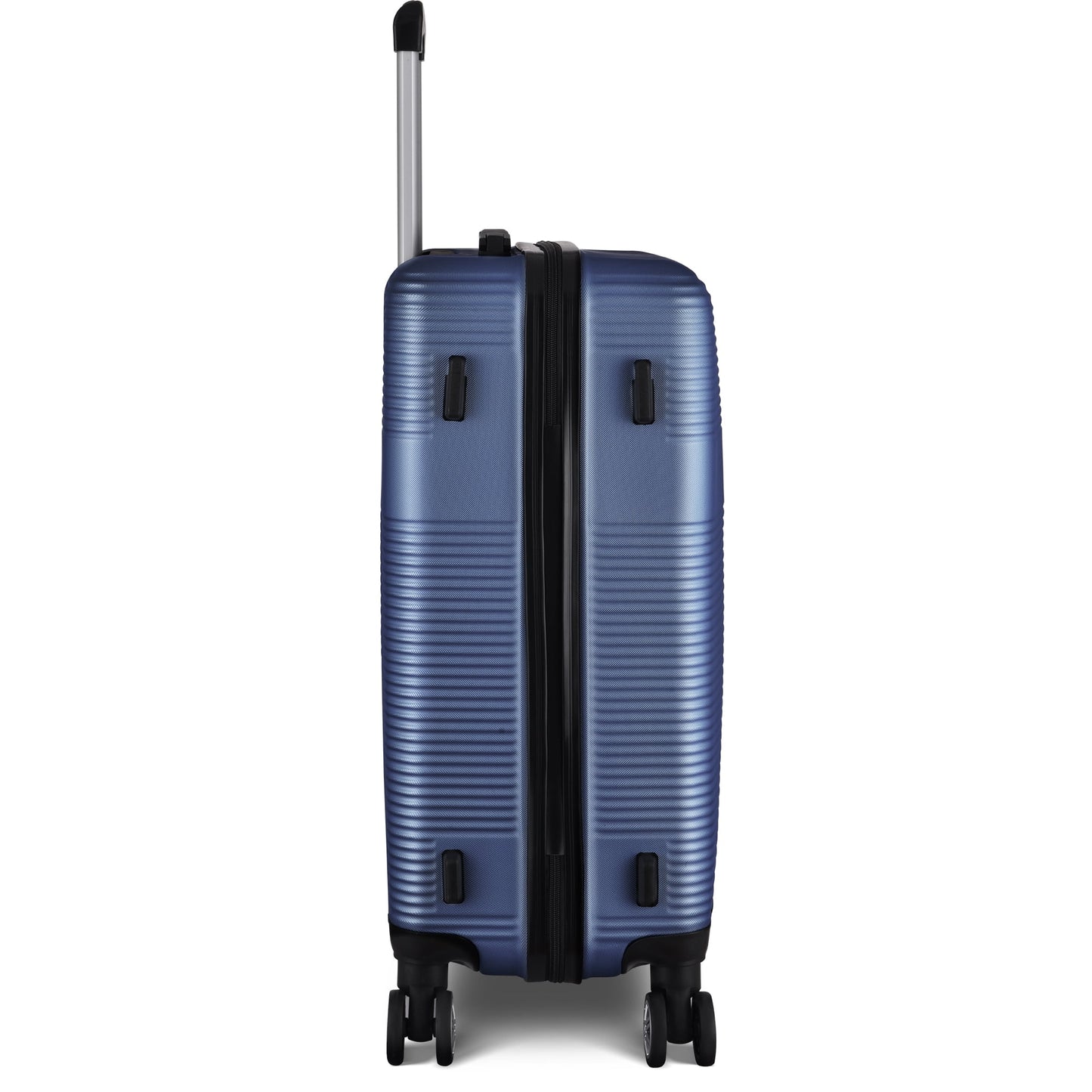 3 Piece Luggage Sets with TSA Lock ABS, Durable Luggage Set, Lightweight Suitcase with Hooks, Spinner Wheels, Cross Stripe Luggage Sets 20In/24In/28In(Dark Blue)