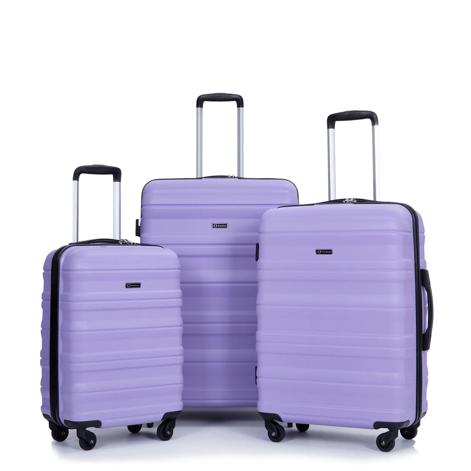 Hardside Luggage Set 3-Piece Set (21/25/29) Lightweight Suitcase 4-Wheeled Suitcase Set(Purple)