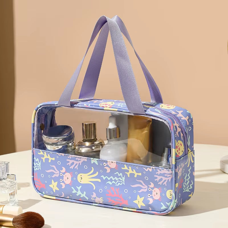 Transparent Toiletry Packaging Travel Cosmetic Bag Waterproof Travel Bag Toiletry Bags Portable Travel Business Beach Bags