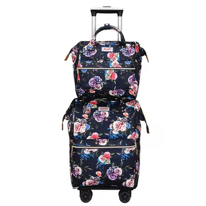 2020 Carry on Hand Luggage Travel Luggage Bag Sets Women Rolling Luggage Bag Women Travel Trolley Bags Wheels Wheeled Backpack