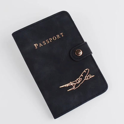 PU Leather Travel Passport Cover Fashion 2023 New Women Passport Holder Case for Men Travel Document Credit Card Case