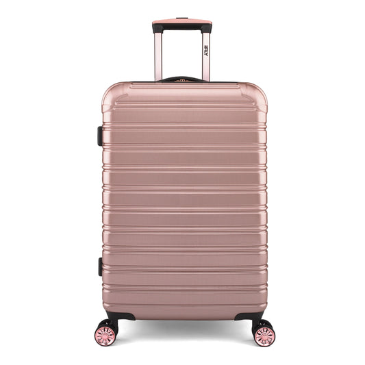 Hardside Fibertech Luggage 24" Checked Luggage, Rose Gold