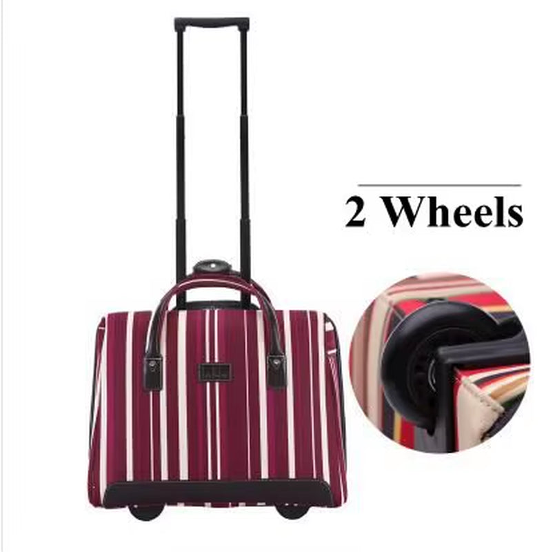 Women Carry on Hand Luggage Bag Trolley Bag with Wheels Rolling Luggage Bag Cabin Travel Bag Wheels Travel Luggage Suitcase