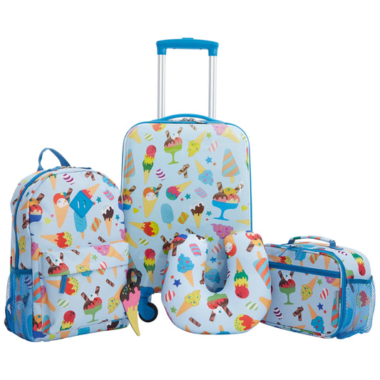 Child 5 Piece Icecream Hardside Luggage & Luggage Set