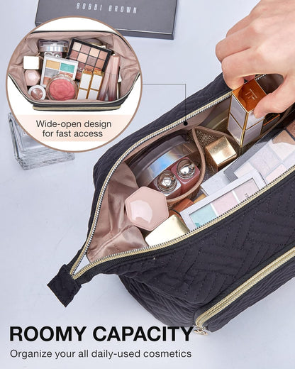 Travel Makeup Bag + Puffy Makeup Bag