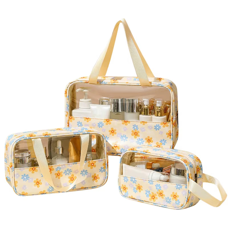 Transparent Toiletry Packaging Travel Cosmetic Bag Waterproof Travel Bag Toiletry Bags Portable Travel Business Beach Bags