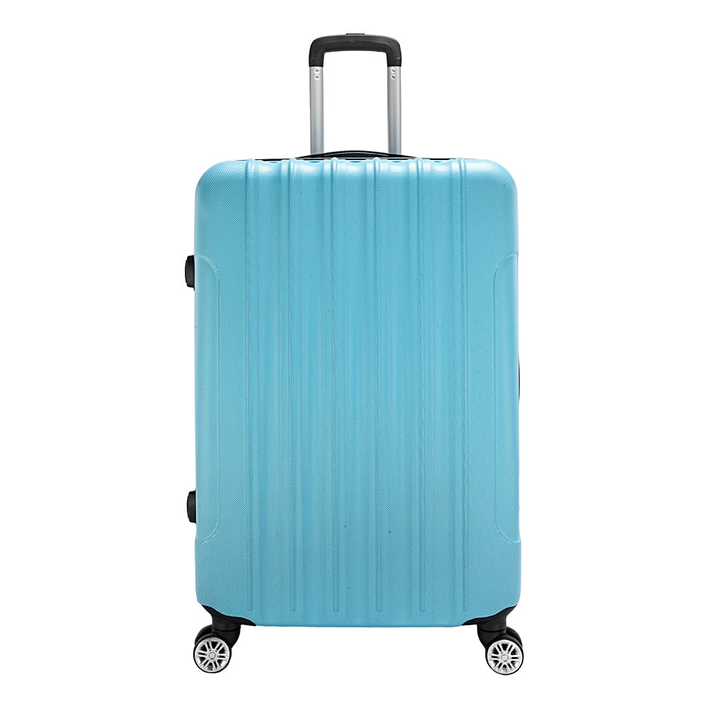 3Pcs Traveling Luggage Set, Portable Large Capacity Luggage Bags for Travel, Rolling Storage Suitcase, Blue, 20"+24"+28"