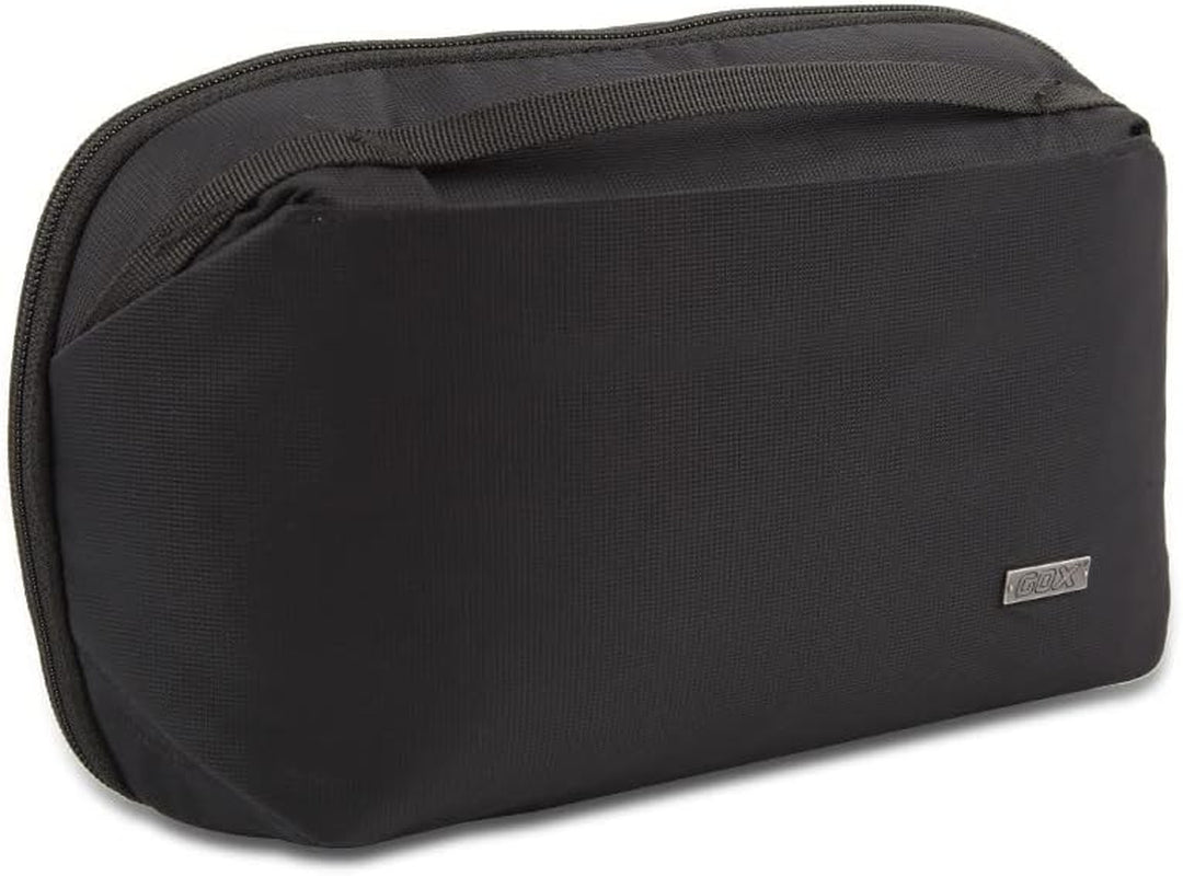 Mens Toiletry Bag, Dry Wet Separate Travel Bag, Dopp Kit Case for Travel, Small Hanging Cosmetics Organizer Pouch (Black)