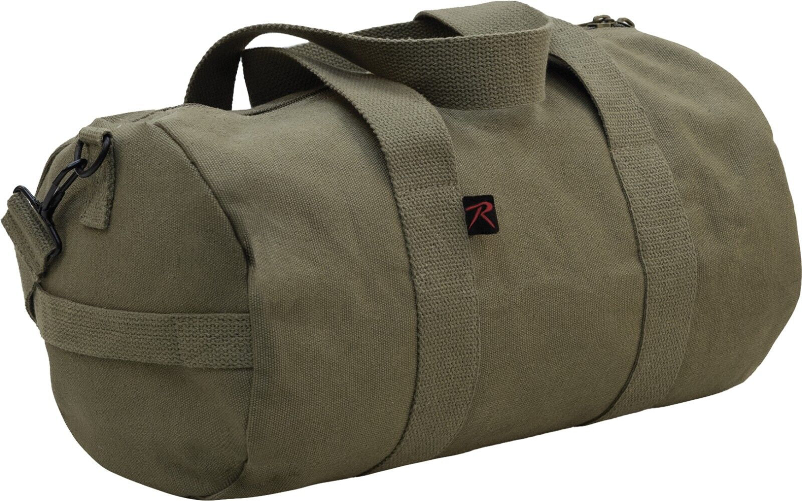 Heavyweight Cotton Canvas Duffle Bag Sports Gym Shoulder & Carry Bag 15"X8"X8"