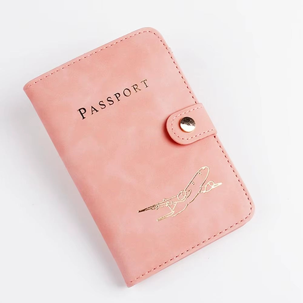 PU Leather Travel Passport Cover Fashion 2023 New Women Passport Holder Case for Men Travel Document Credit Card Case