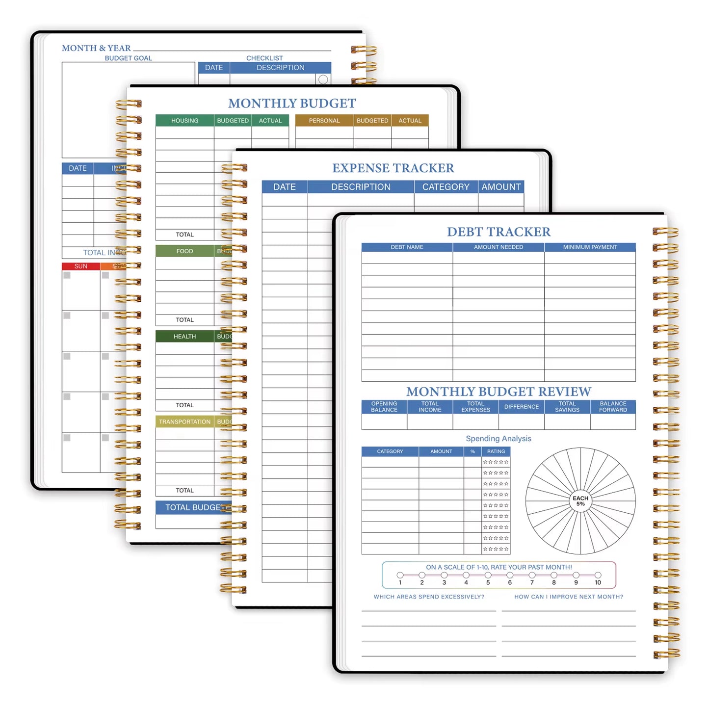 Travel Planning Notepad Budget Planner Organize and Manage Your Finances Effectively A5 Undated Notebook 100G Paper