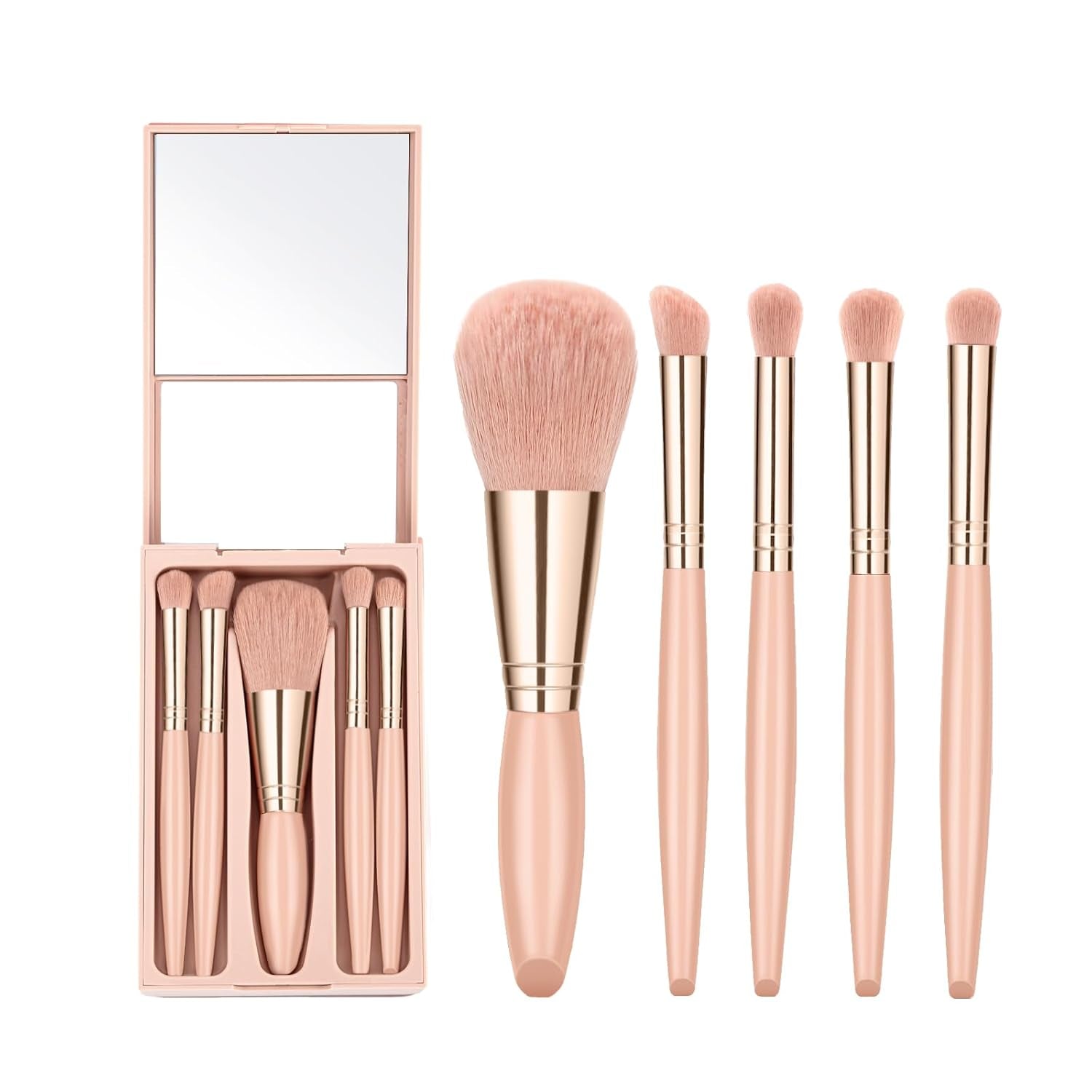 Travel Makeup Brush Set，Travel Size Makeup Brushes，Travel Small Makeup Brush Set， Makeup Brush Travel Case， Mini Makeup Brushes Travel Set, Travel Make up Brushes Set, Eyeshadow Brush Set