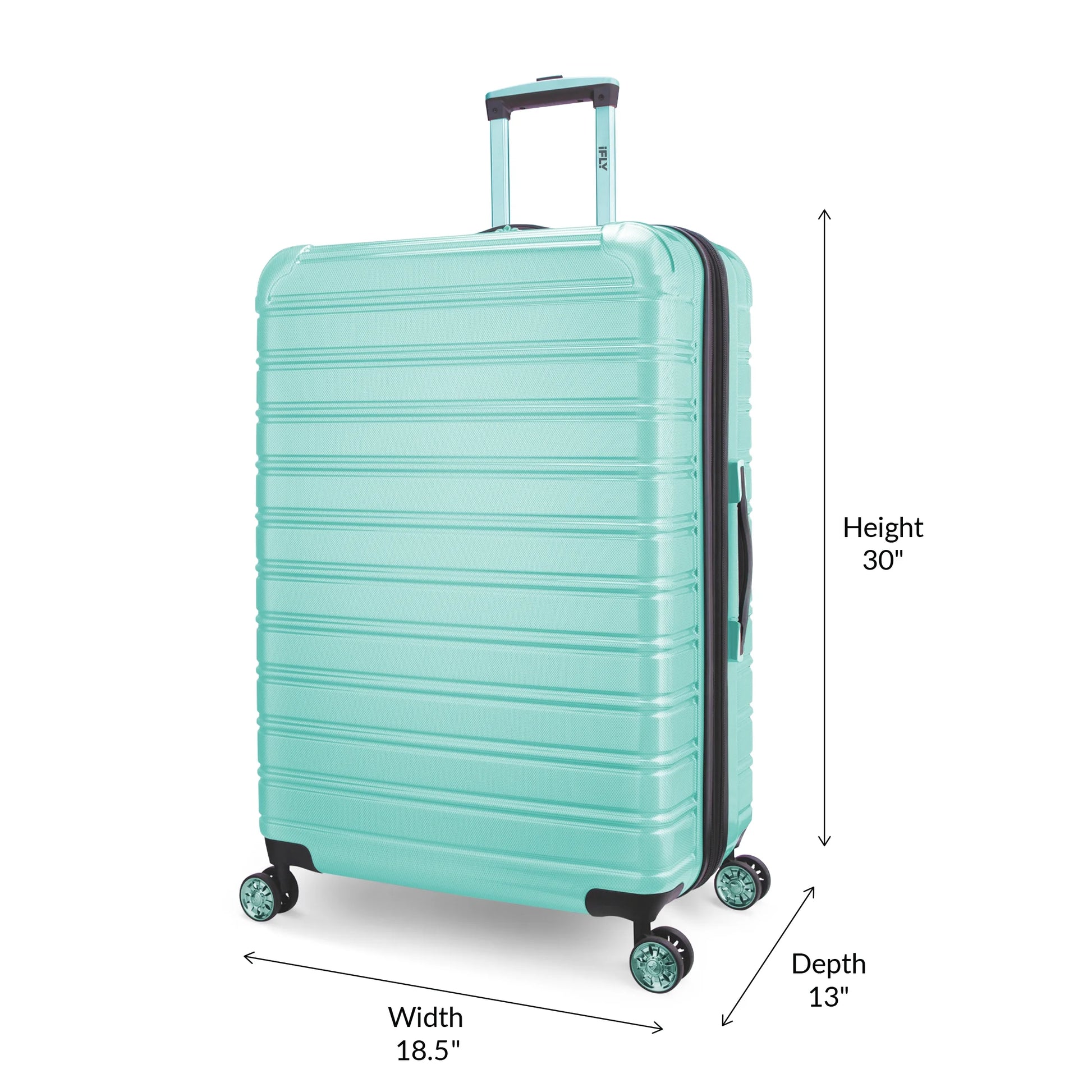 Hardside Fibertech Luggage 28" Checked Luggage, Mint Luggage