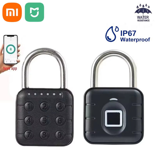 Xiaomi  Electronic Lock Bluetooth Fingerprint Padlock Digital Luggage Lock APP Temporary Password Remotely IP67 Waterproof