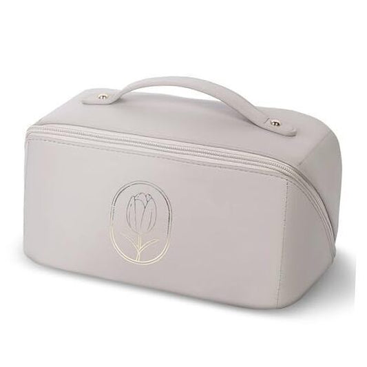 Levitural Large Capacity Travel Makeup Bag - Travel Makeup Bag in Gray