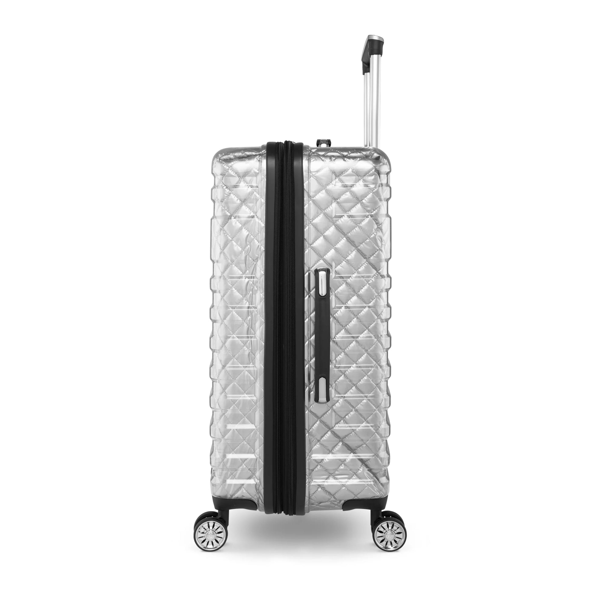 Hardside Spectre versus Clear Carry-On Lugagge, 20", Silver