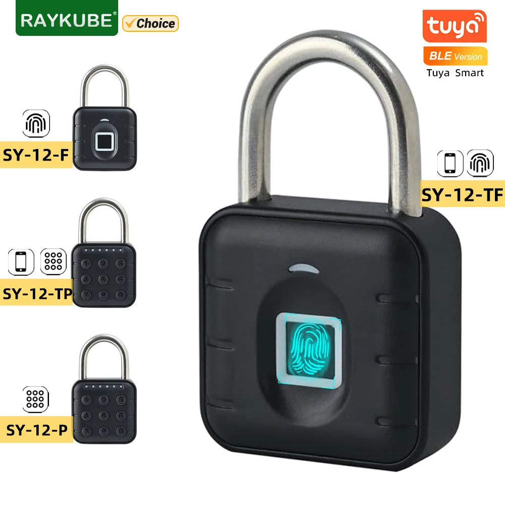 Electronic Lock Tuya Bluetooth Fingerprint Padlock Digital Luggage Lock APP Temporary Password Remotely IP67 Decompression Toys