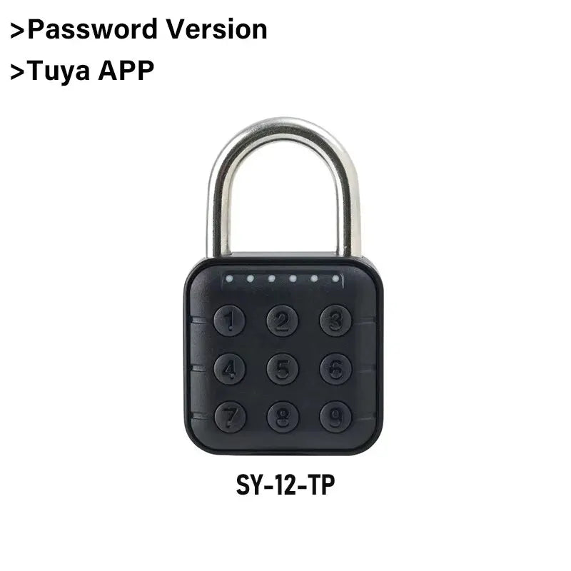 Electronic Lock Tuya Bluetooth Fingerprint Padlock Digital Luggage Lock APP Temporary Password Remotely IP67 Decompression Toys