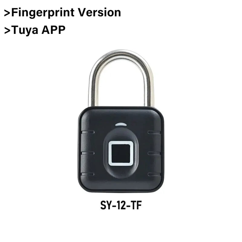 Electronic Lock Tuya Bluetooth Fingerprint Padlock Digital Luggage Lock APP Temporary Password Remotely IP67 Decompression Toys