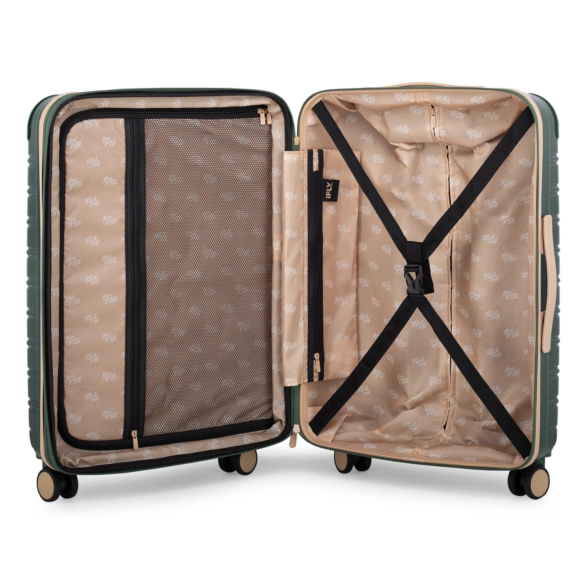 Hardside Fibertech Limited Edition 2-Piece Set, 20" Carry-On and 28" Checked Luggage, Evergreen