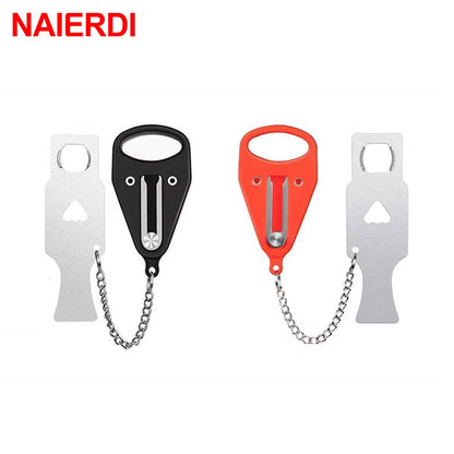 Portable Hotel Door Lock Travel Lock Childproof Door Lock Anti-Theft Lock for Security Home Safety Lock Door Hardware