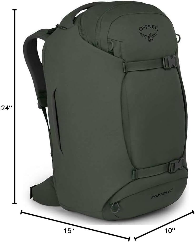 Porter 65L Travel Backpack, Haybale Green One Size