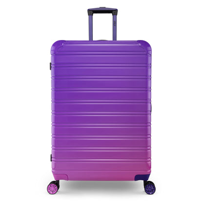 Hardside Fibertech Luggage 28" Checked Luggage, Midnight Berry