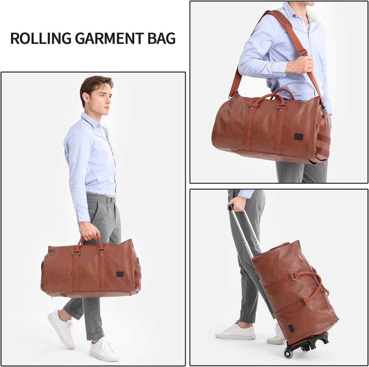 Rolling Garment Bags,Garment Bag with Wheels Travel Garment Bag with Shoe