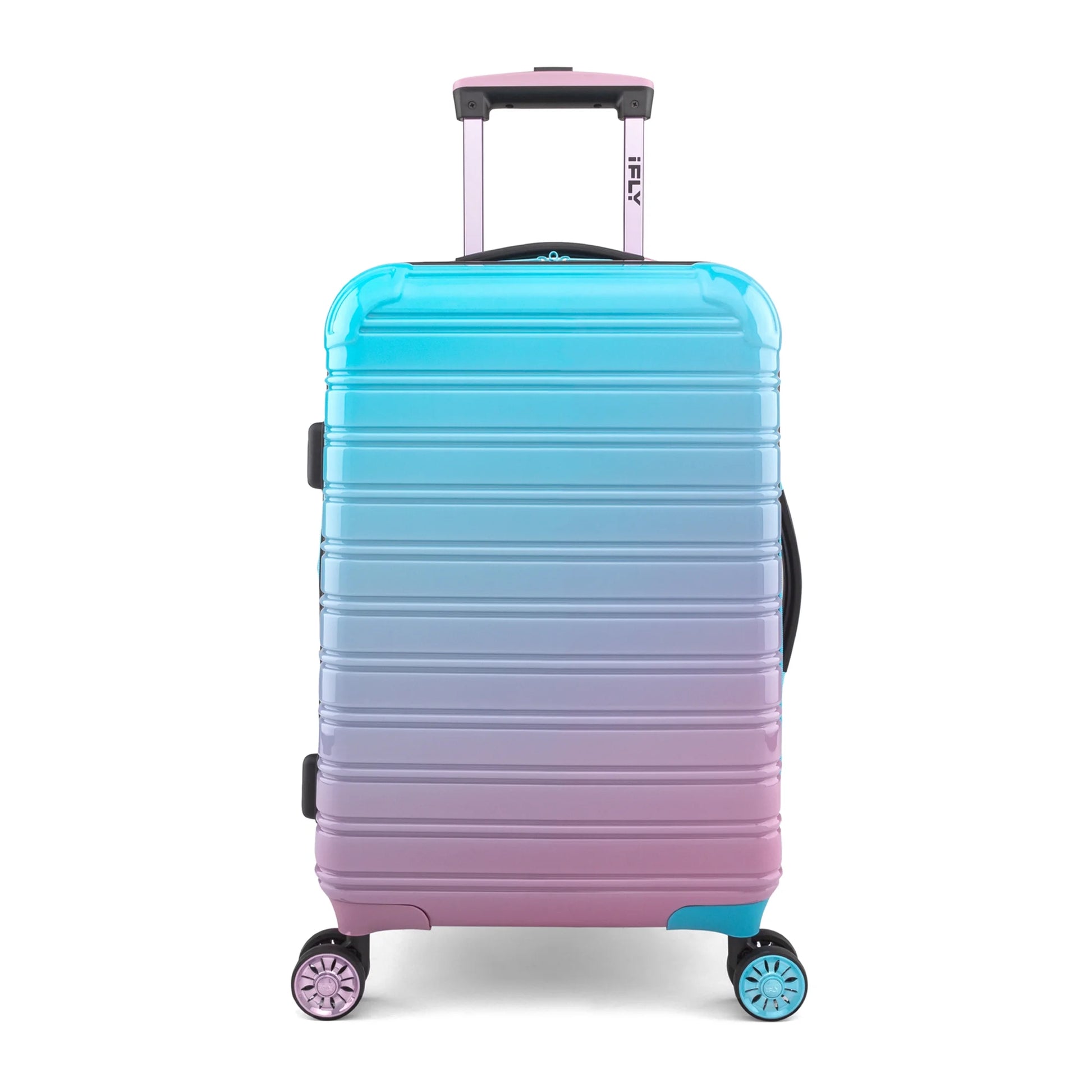 Hardside Fibertech Luggage 20" Carry-On Luggage, Cotton Candy