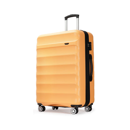 28 Inch Expandable Luggage,Large Suitcase with Wheels,Yellow