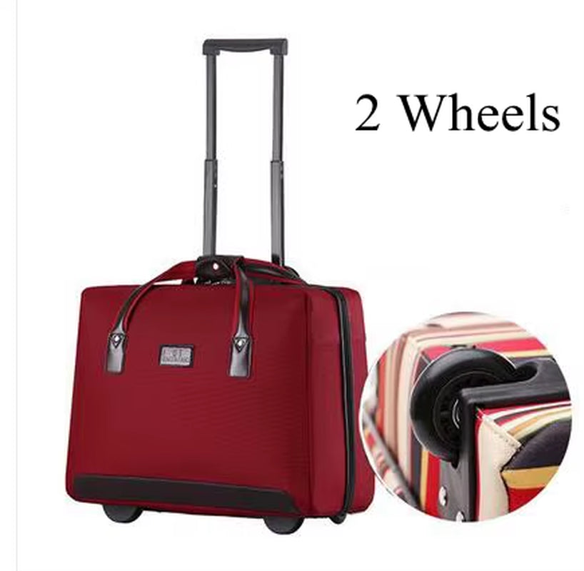 Women Carry on Hand Luggage Bag Trolley Bag with Wheels Rolling Luggage Bag Cabin Travel Bag Wheels Travel Luggage Suitcase