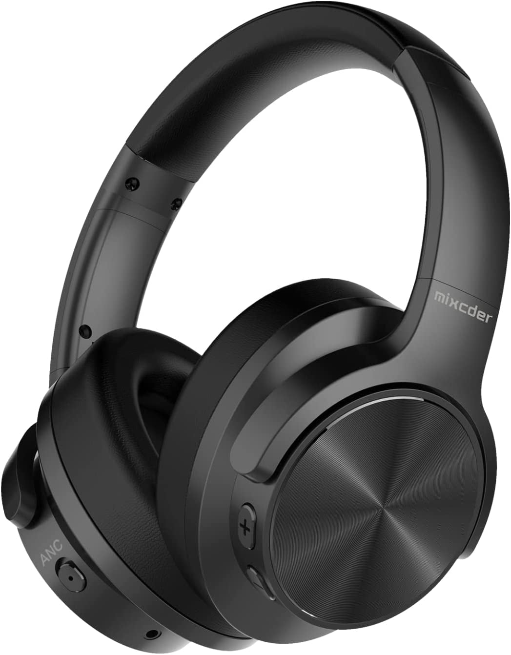 E9 Active Noise Cancelling Headphones Wireless Bluetooth 5.0, 2020 Upgraded Foldable over Ear Headset with Quick Charge, 35H Playtime - Black