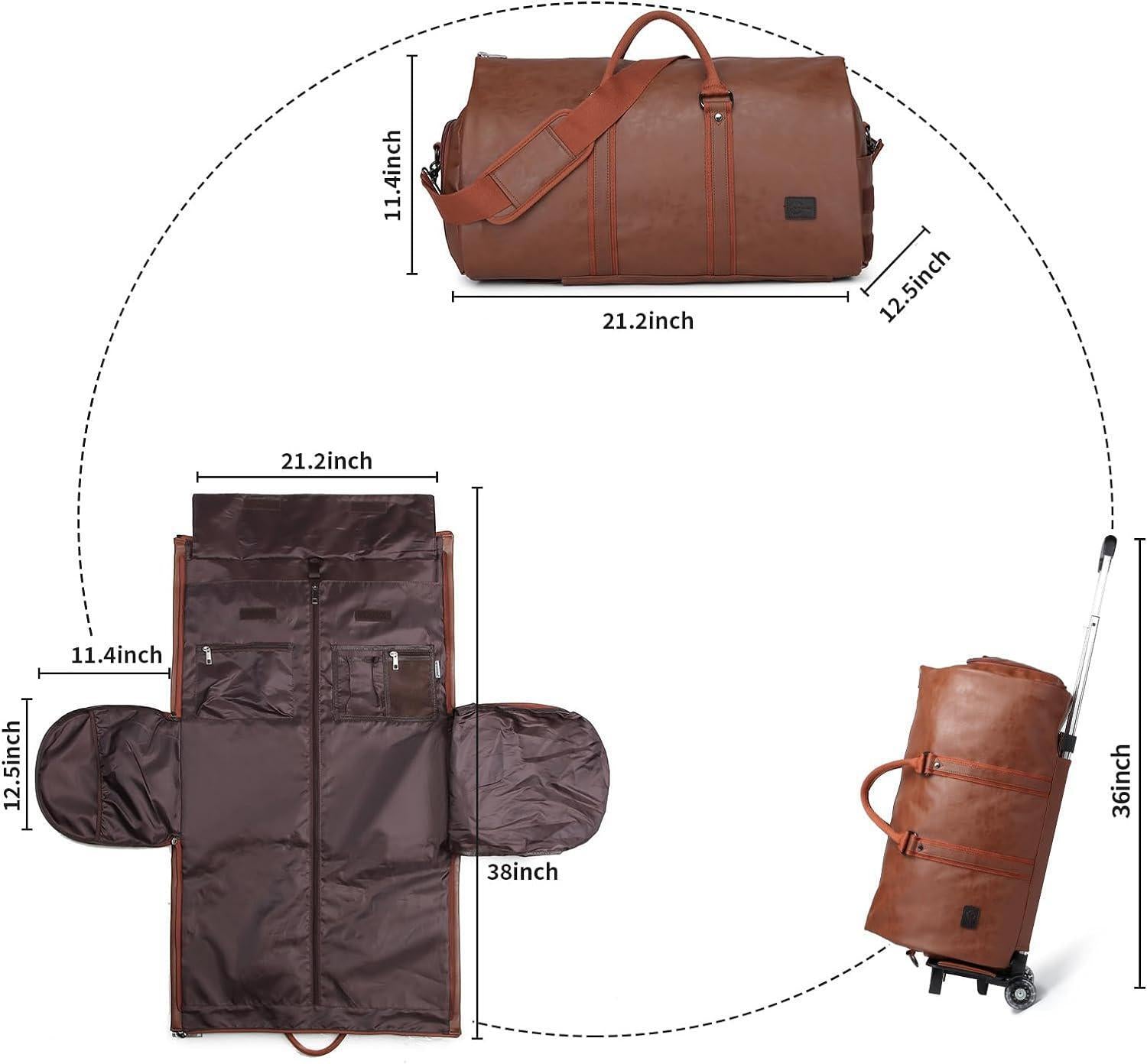 Rolling Garment Bags,Garment Bag with Wheels Travel Garment Bag with Shoe