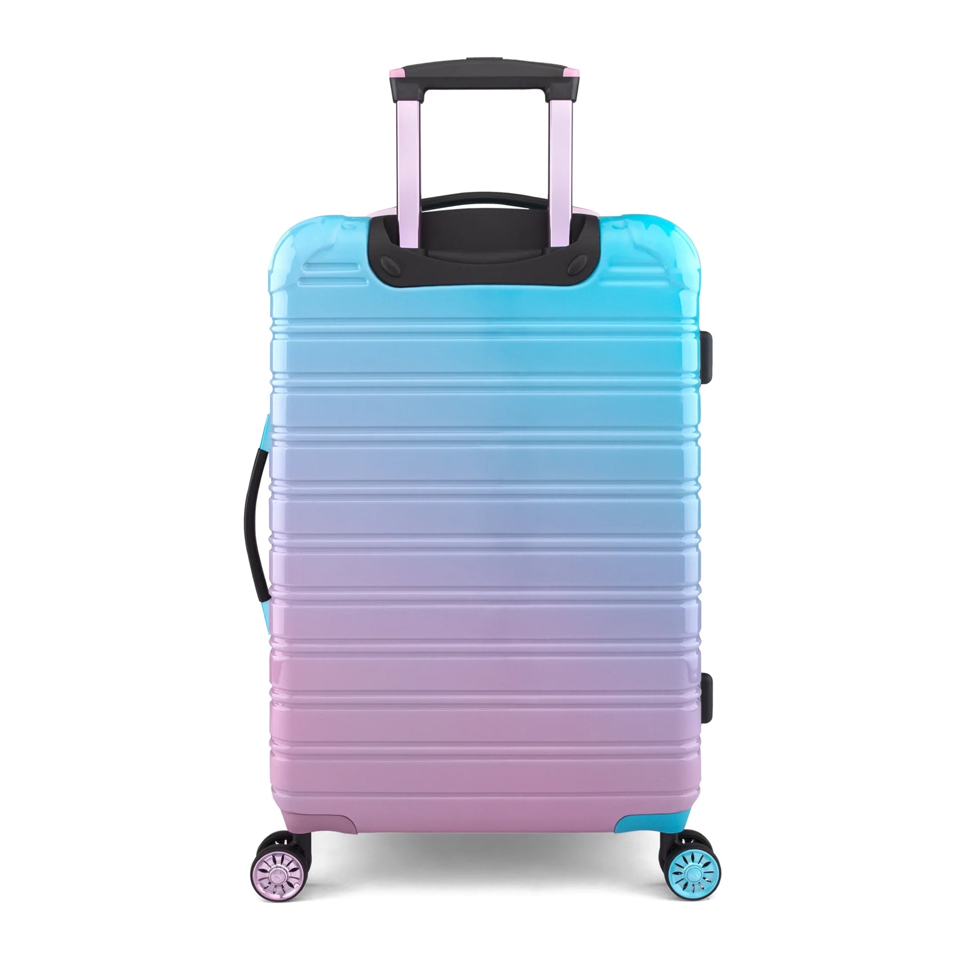 Hardside Fibertech 3 Piece Luggage Set, 20" Carry-On, 24" and 28" Checked Luggage, Cotton Candy