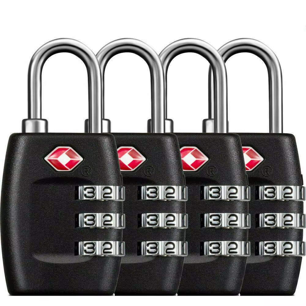 Sturdy Duffle Bag Locker Code Lock 3 Position Resettable Lock Password TSA Luggage Lock Combination Lock