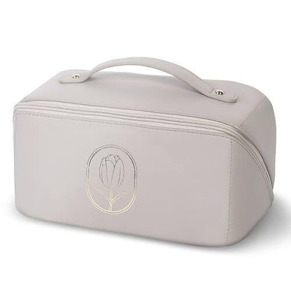 Levitural Large Capacity Travel Makeup Bag - Travel Makeup Bag in Gray