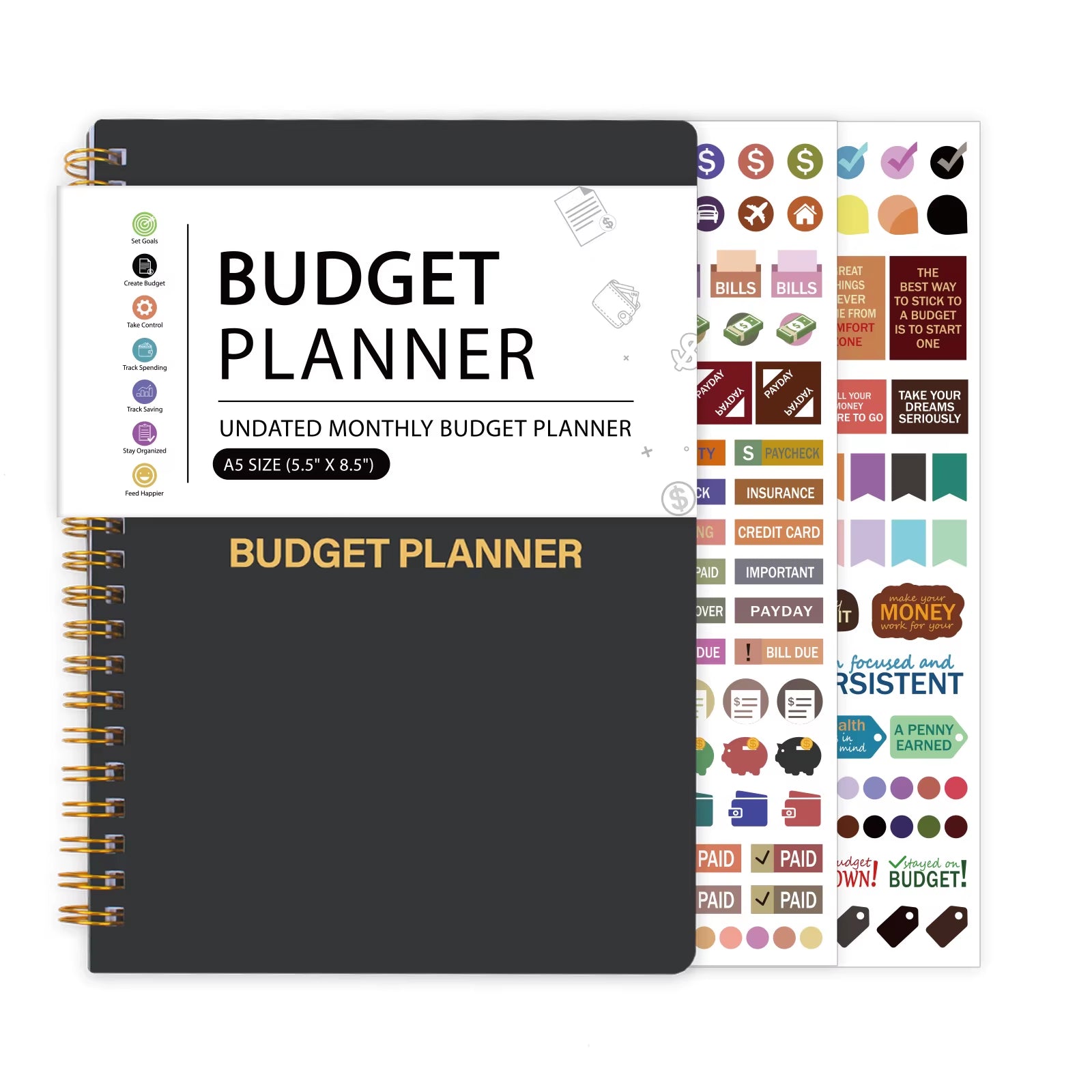 Travel Planning Notepad Budget Planner Organize and Manage Your Finances Effectively A5 Undated Notebook 100G Paper