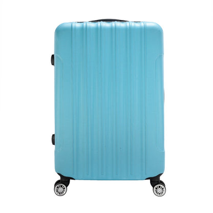 3Pcs Traveling Luggage Set, Portable Large Capacity Luggage Bags for Travel, Rolling Storage Suitcase, Blue, 20"+24"+28"