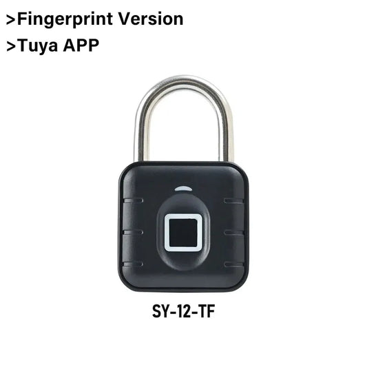 Electronic Lock Tuya Bluetooth Fingerprint Padlock Digital Luggage Lock APP Temporary Password Remotely IP67 Decompression Toys