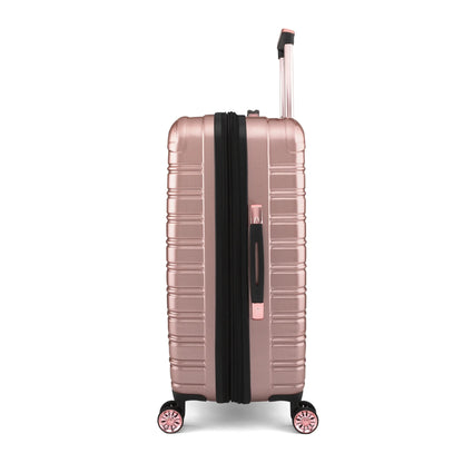 Hardside Fibertech Luggage 24" Checked Luggage, Rose Gold