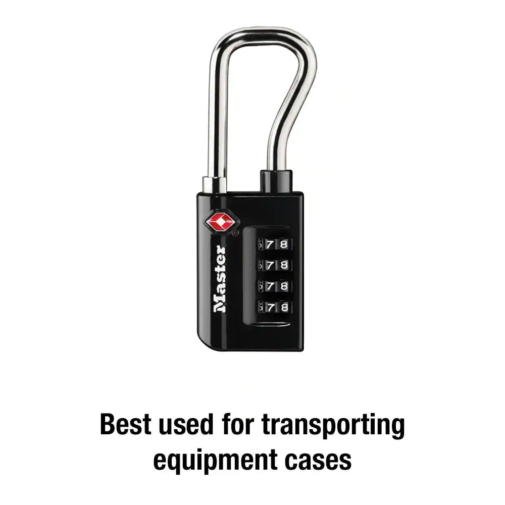 TSA Approved Combination Luggage Lock, Resettable, Extended Shackle